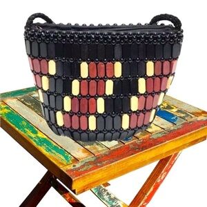 NWT Kilele Handcrafted Bag Multicolored Tribal Bag